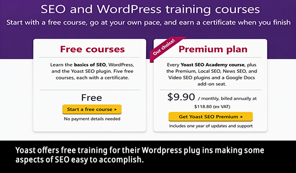 Yoast offers training in SEO